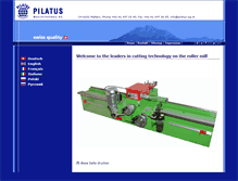 Tablet Screenshot of pilatus-ag.ch